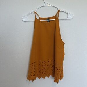 SHEIN Dark Blue Camisole with Cut-Out Hem